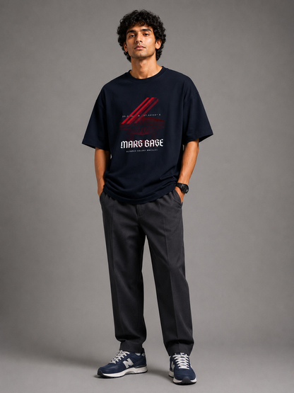Mars Base – Olympus Colony 2147 Premium Terry Oversized Tee