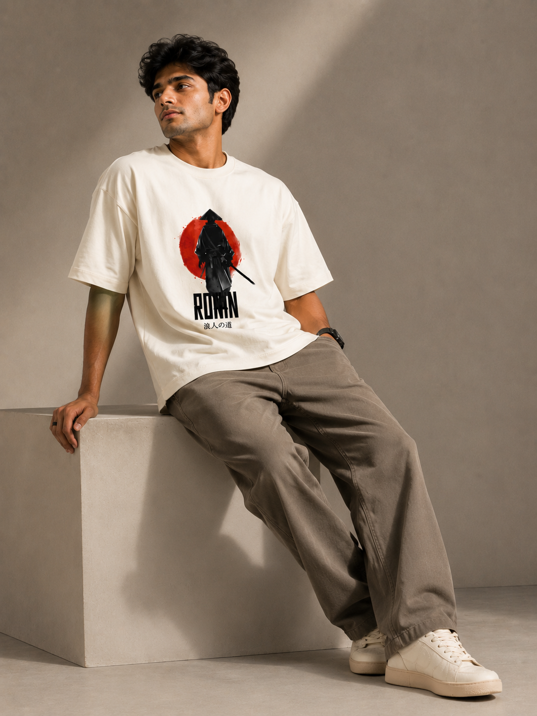 Ronin Reborn – Premium Terry Oversized T-Shirt