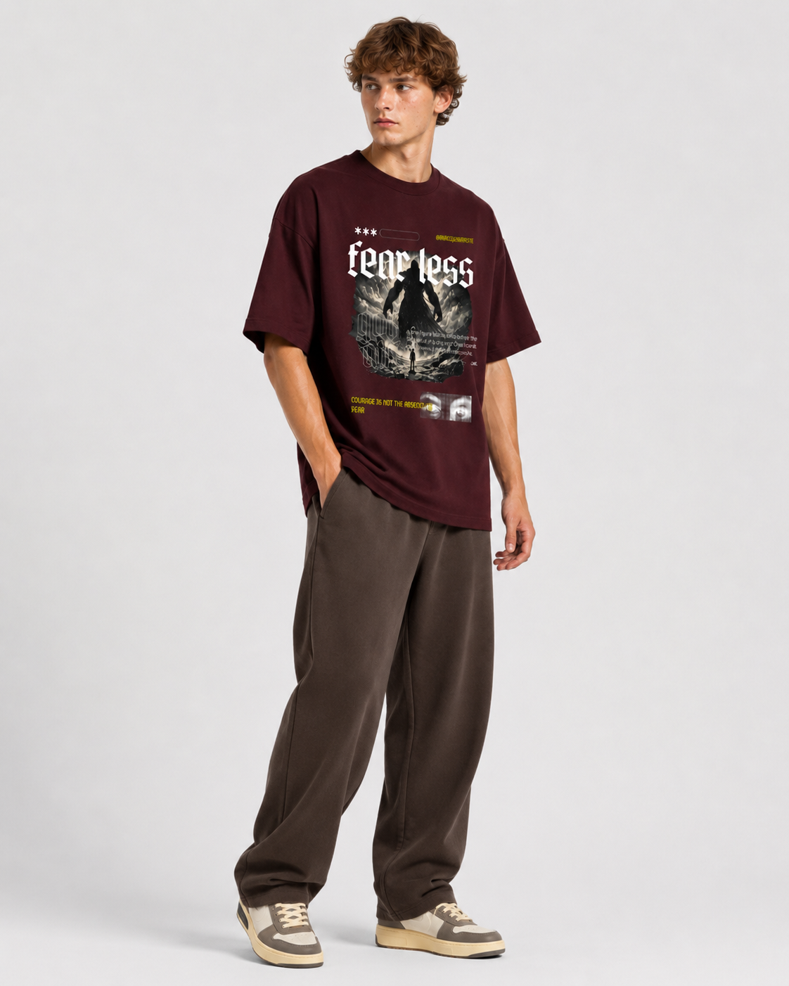 Fearless – David Premium Terry Oversized T-Shirt