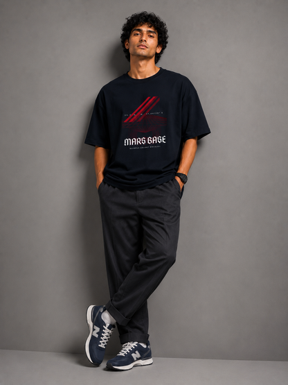 Mars Base – Olympus Colony 2147 Premium Terry Oversized Tee