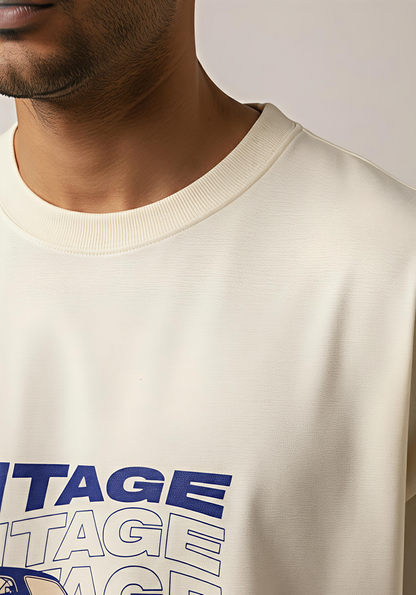 Vintage Unisex Terry Oversized Tee.