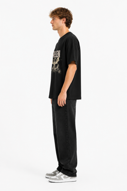 Ashborne Fallen Dragon Oversized T-Shirt | Premium Dragon Graphic Tee